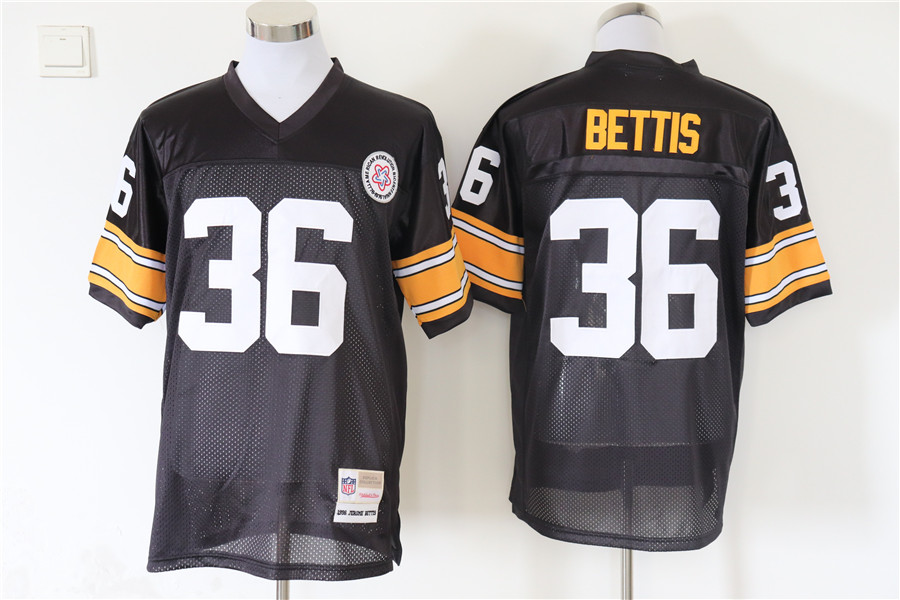 Men's Pittsburgh Steelers Jerome Bettis Mitchell & Ness Black Legacy Jersey